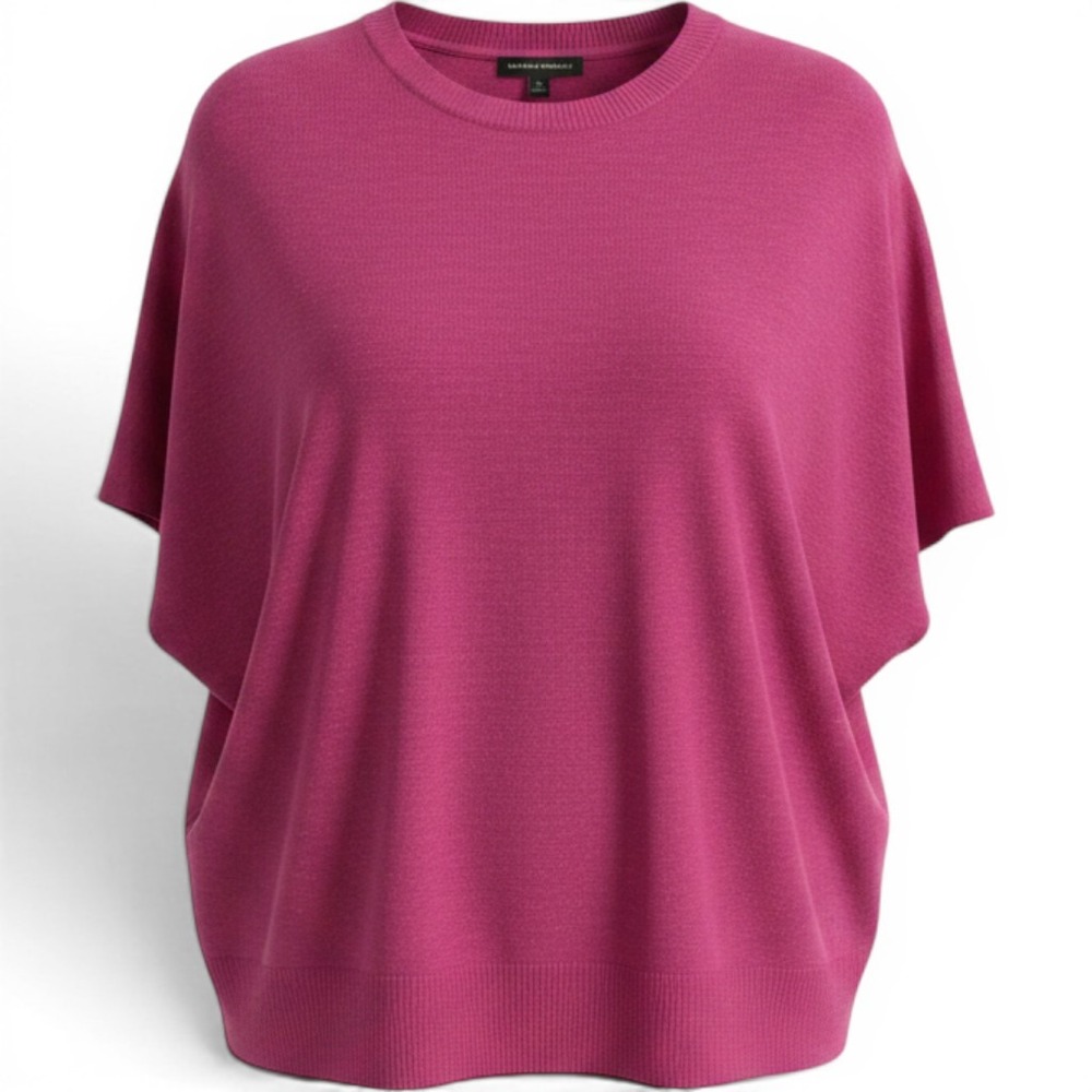 Banana Republic‎ Womens Pink Linen Blens Short Sleeve Crew Neck •XXL• NWT Dolman